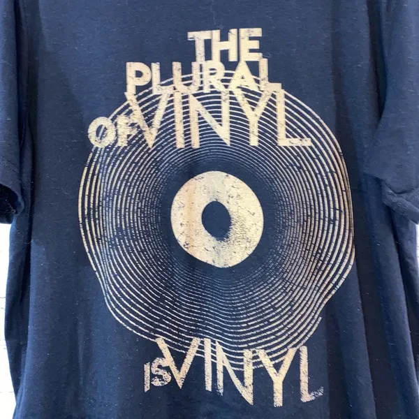 Graphic Vinyl Record T Shirt Black Oversized Music Tee‎ Unisex Band Style - Image 3