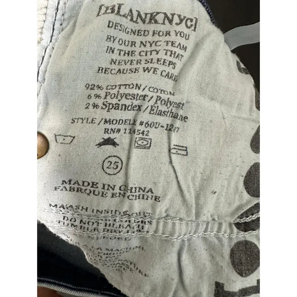 BlankNYC‎ Light Wash Mid Rise Bootcut Flare Denim Jeans Stretch Women Size 25 - Image 8