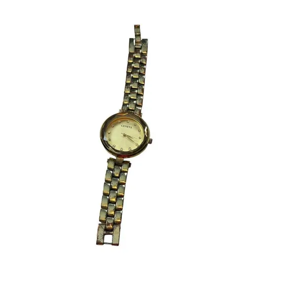 Geneva Gold-Tone Classic Ladies Watch With Crystal Accents & Adjustable Bracelet - Image 7
