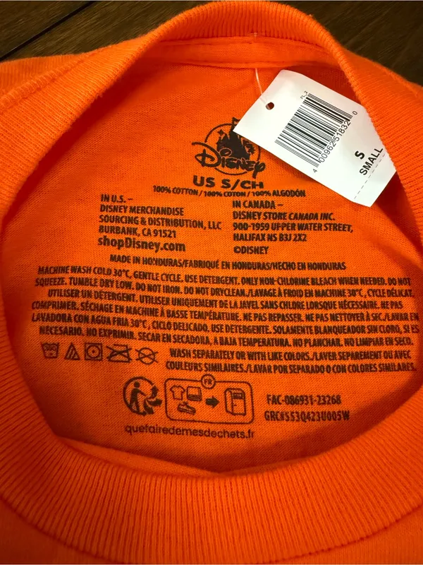 Walt Disney World Park Mickey Halloween Orange Retro 2023 T-Shirt Adult S NEW - Image 3