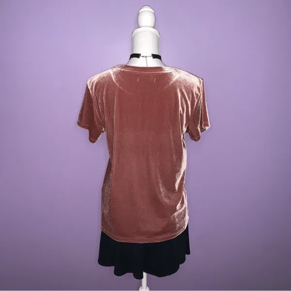 Abercrombie & Fitch Mauve Velour Top - Image 7