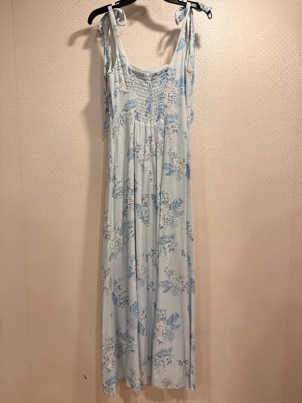 Anthropologie Awaylee Tie Strap Maxi Dress Romantic Event Wedding Guest Vacation Size S Boho - Image 2