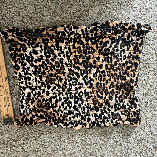 Heart & Hips leopard print tub top - Image 2
