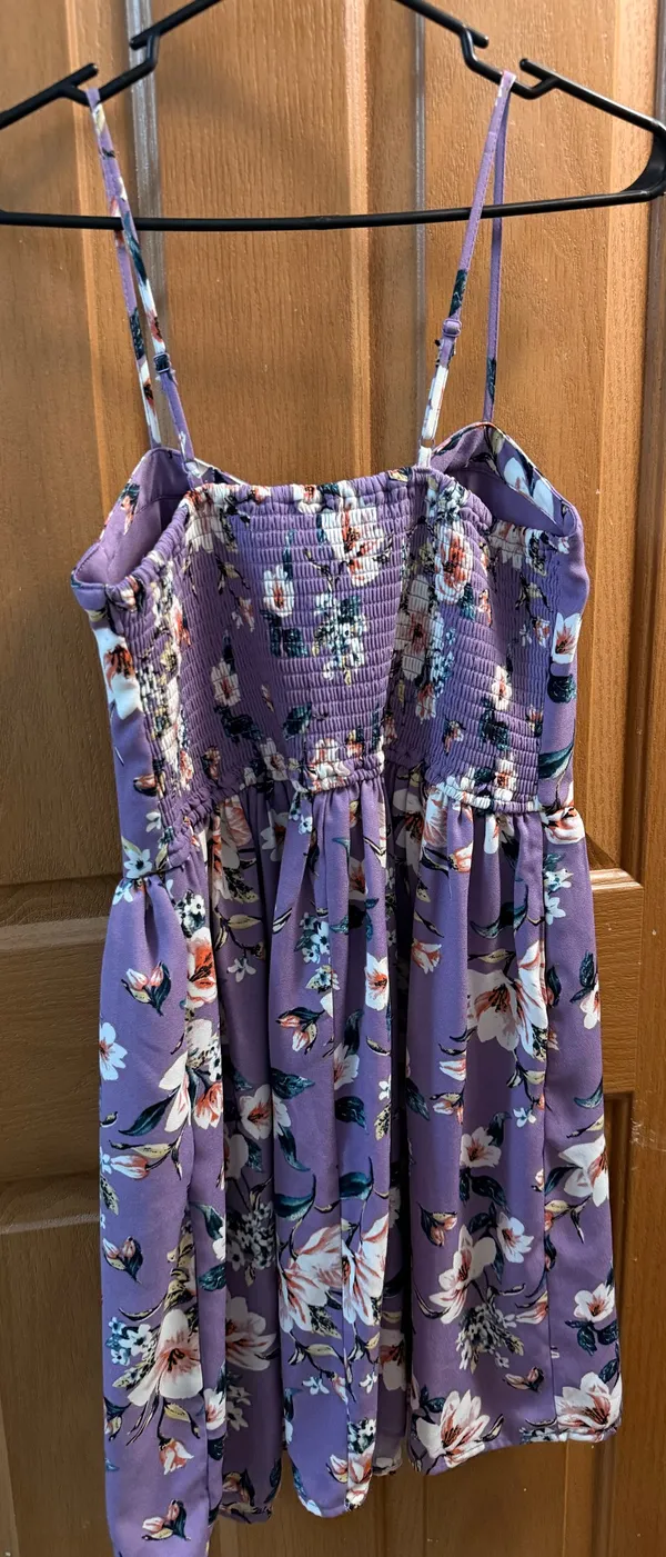 Purple floral dress Size M - Image 4