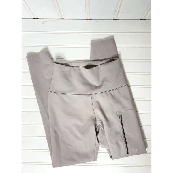 Vuori Evolve Zipped Legging Womens Uplift Leggings Soft Pewter Small - Image 4