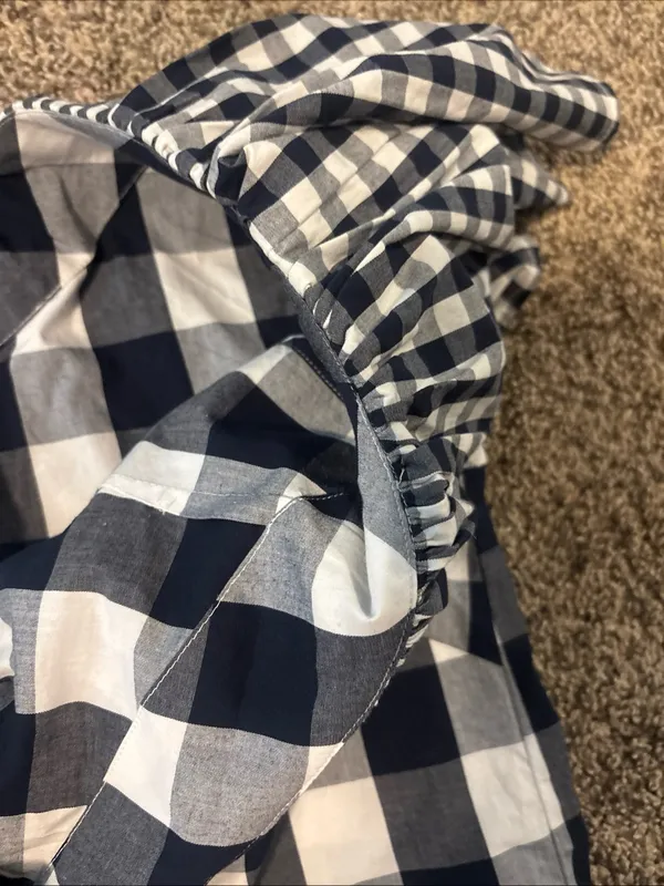NWT J. Crew Gingham One Shoulder Blouse - Image 4
