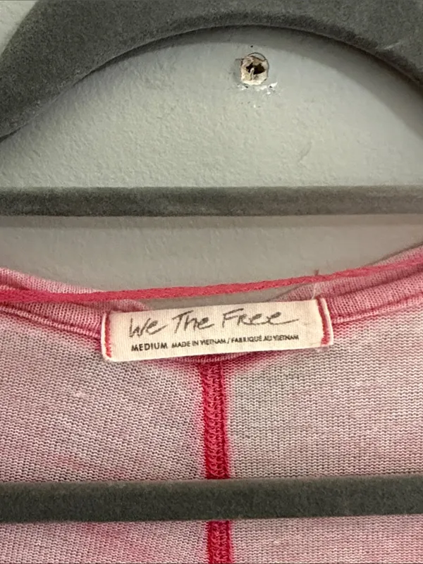Free People Washed Pink V-Neck Tunic - Image 4