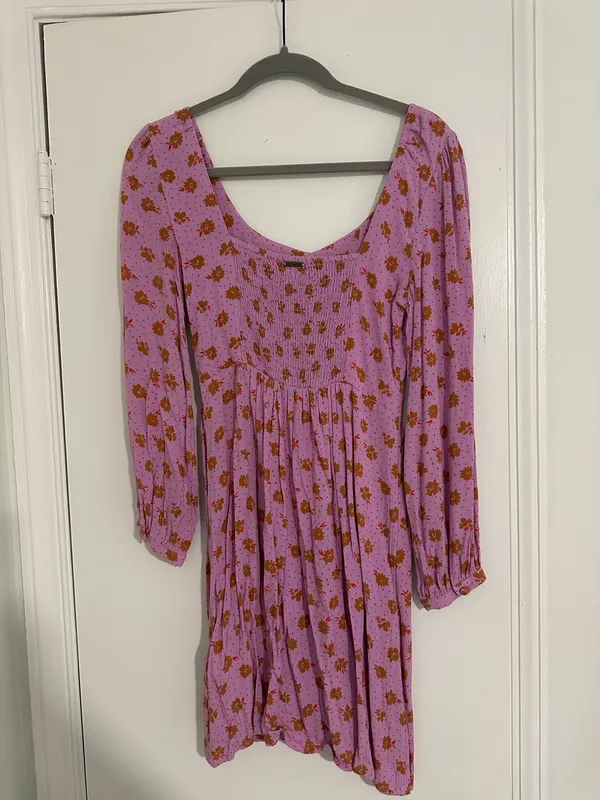 Billabong long sleeve floral dress - Image 3