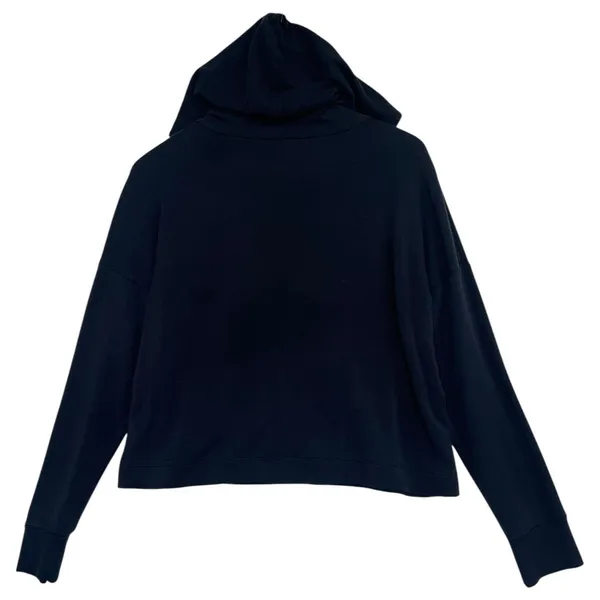 Beyond Yoga Hoodie Womens Medium Black Cropped Pullover Sweatshirt Modal USA - Image 2