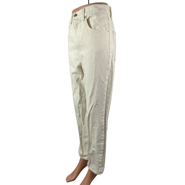 Levi's 70s High Slim Straight Leg Women's White High Rise Denim Jeans Size 27 - Image 3