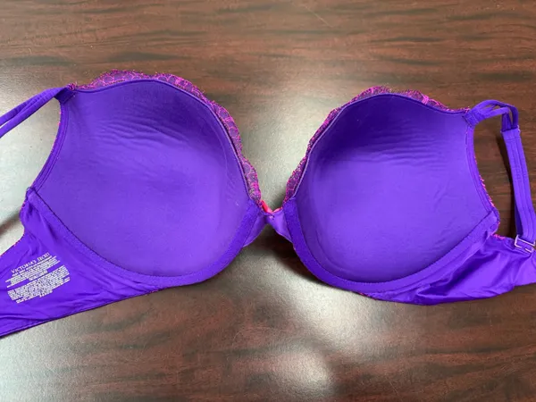 Victoria’s Secret Purple and Pink Very Sexy Push-Up Bra Size 36DDD - Image 3