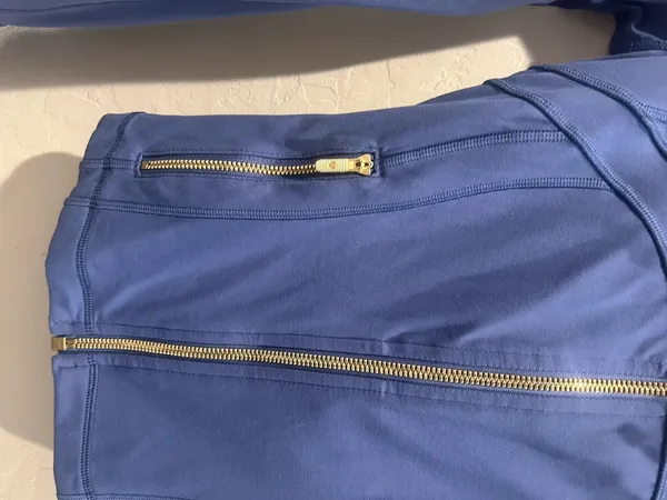 Lululemon Blue Full Zip Athletic Track Jacket Women's - Image 2