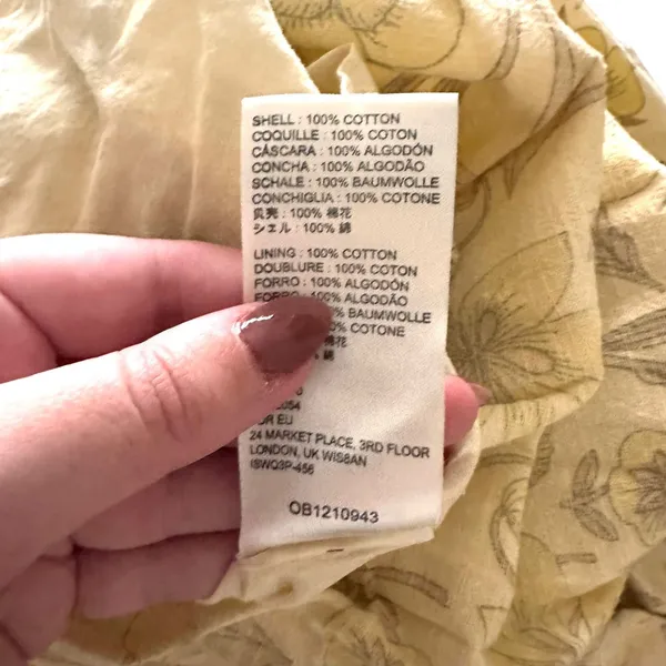 URBAN‎ OUTFITTERS Athena Floral Smocked Maxi Dress Yellow Small - Image 6