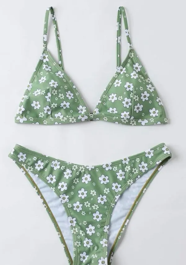 SheIn Floral Triangle Bikini Swimsuit - Image 3