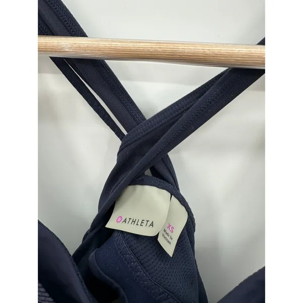 Athleta Blue‎ Transcendence Support Workout Tank Top Built in Bra Women Size XS - Image 6