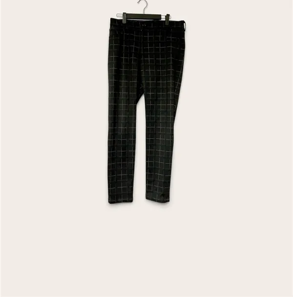 41 Hawthorn Womens Size 8 Skinny Pants Black Gray Windowpane Plaid - Image 4