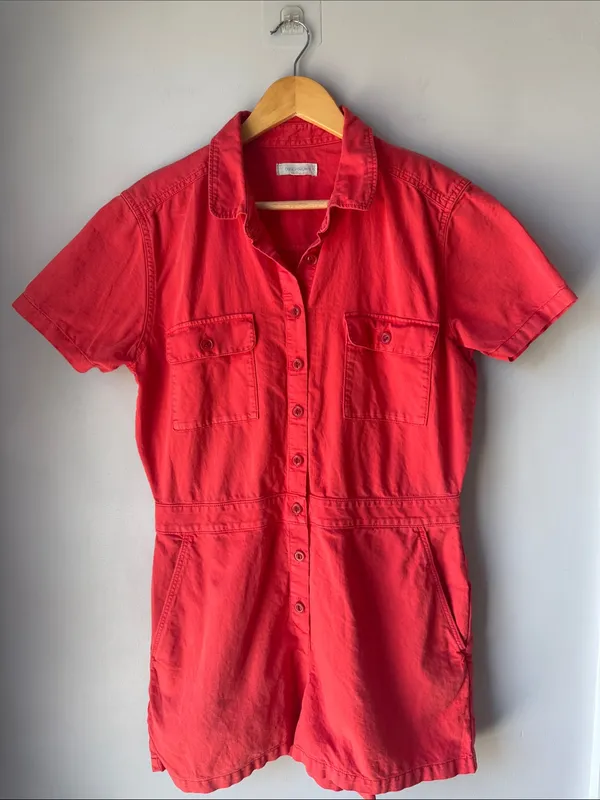 Outerknown Trestles Organic Cotton Utility Romper - Image 2