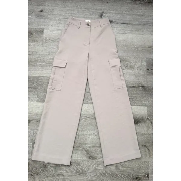 Aritzia Wilfred Bridger Cargo Pants Women's 00 Ashen Wide Leg Crepette - Image 2