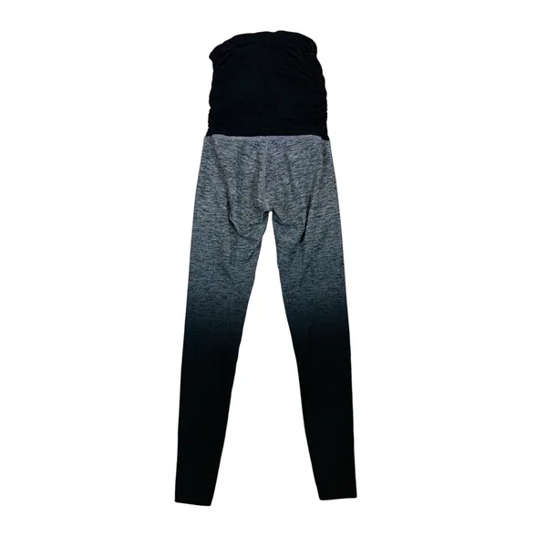 Beyond Yoga Beyond The Bump Ombre Maternity Leggings Black‎ Gray XS - Image 3