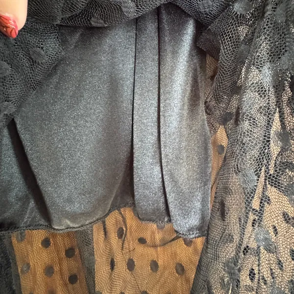 ASTR Sheer Mesh Polka Dot Tulle Maxi Skirt Small Layered‎ Whimsigoth Dark Fairy - Image 4
