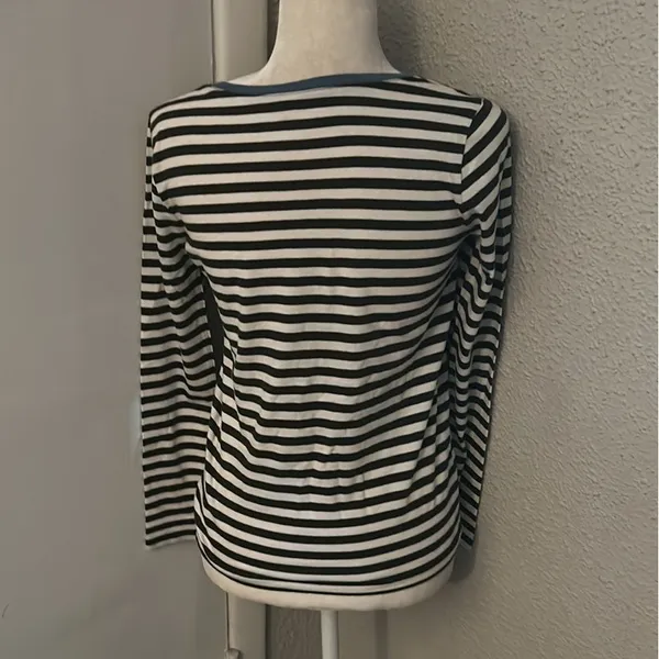 Madewell Northside Long Sleeve Vintage Tee Driggs Stripe NEW XXS Nautical Preppy - Image 2