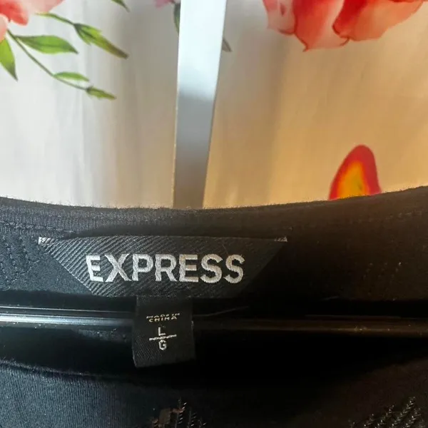 P119. Express - Black sequin mini dress - Image 2