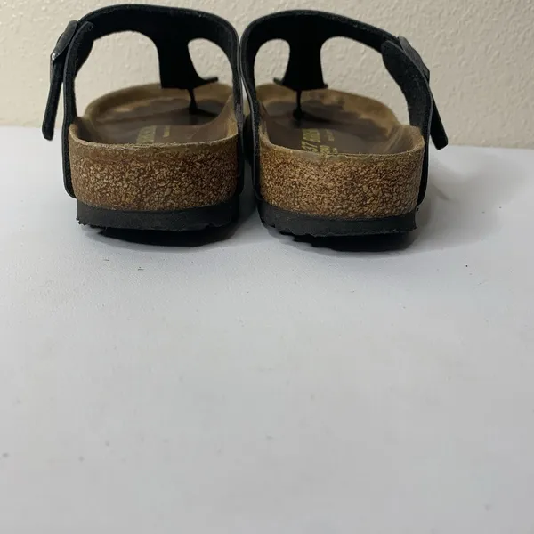 Birkenstock Gizeh Leather Thong Silver/Gray Sz 37 US 6 Regular Sandals Slip On - Image 7