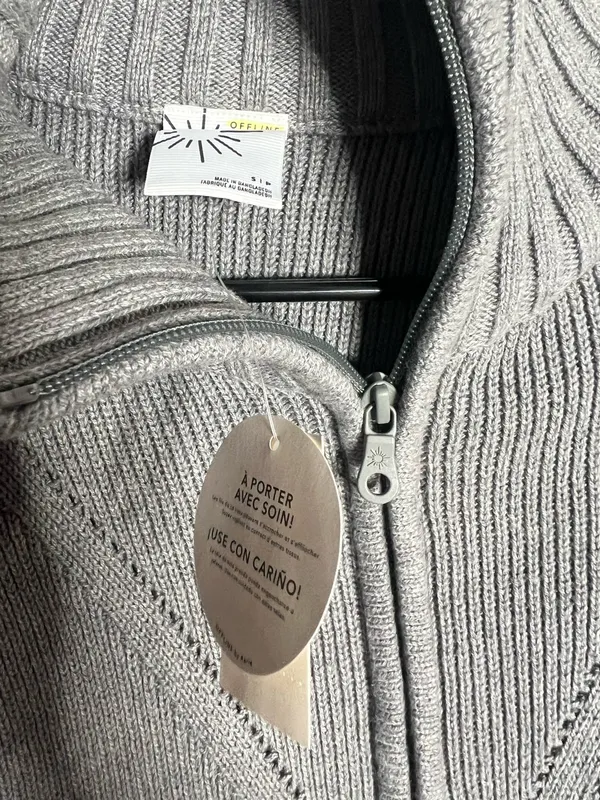 Aerie American Eagle Offline Knitted Cropped Sweater Small - Image 4