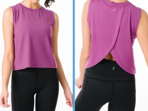 NWT Active Light Purple Elegant Muscle Tank Size 2XL - Image 2