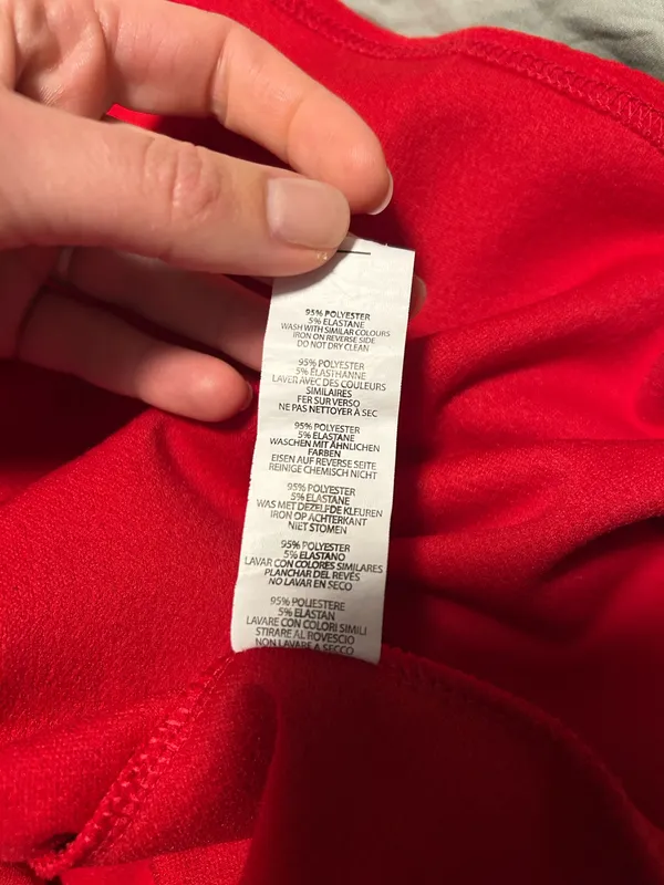 Boohoo Dress Mini Red Long Sleeve - Image 6