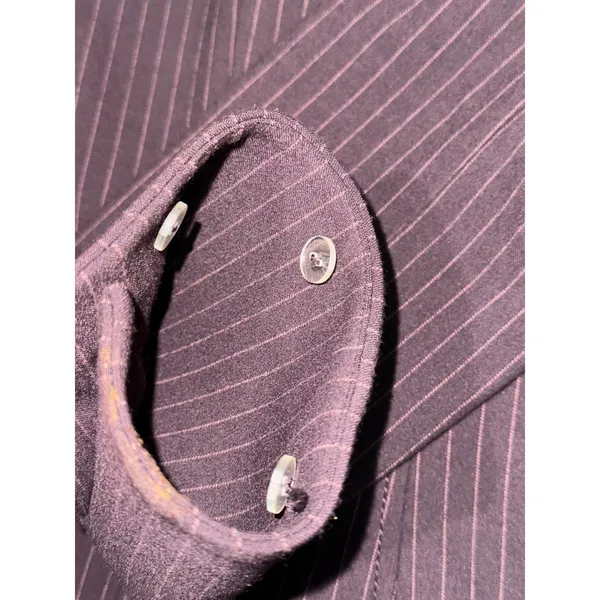 Phoebe Pinstripe Blazer Jacket Women 4 Three Button‎ Fitted Career Academia - Image 15
