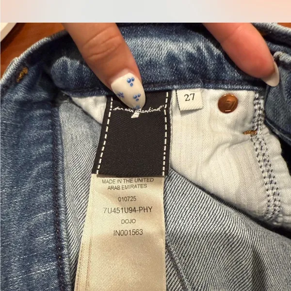 7 For All Mankind Dojo flare jeans in blue denim Prophecy - Image 6