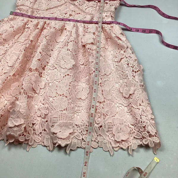 Altar’d State Silvyn Lace Mini Dress in Light Pink Sz Large NWOT - Image 9