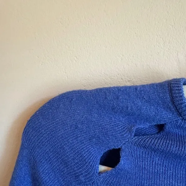 UO Ulla Cutout Sweater Royal Blue - Image 5