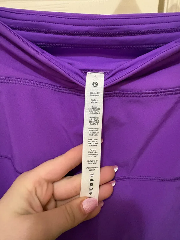 NWT Lululemon Pace Rival Skirt Long Atomic Purple - Image 3