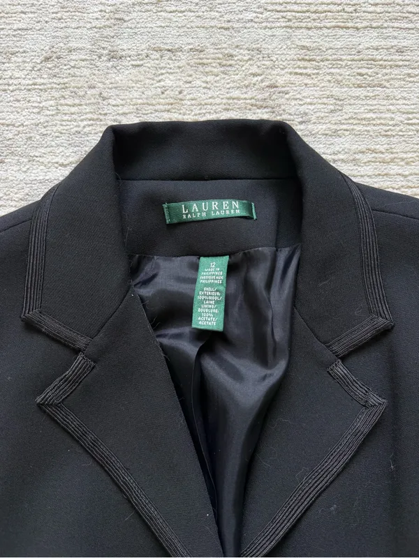 Lauren Ralph Lauren Black Tailored Women's Blazer - Image 4