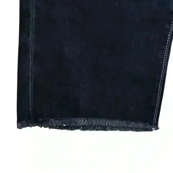 Seven7 Women's Size 14‎ Skinny Jeans Dark Blue High-Rise Fray Hem - Image 8