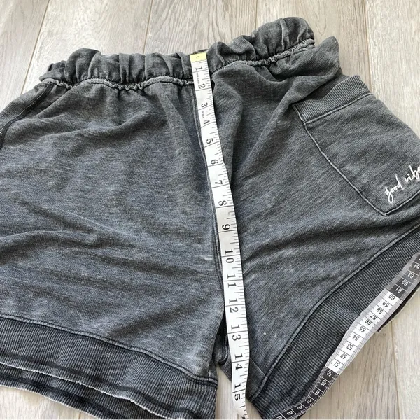 Free People Cozy Girl Good Vibes Shorts Gray (small) loungewear comfy sleep - Image 8