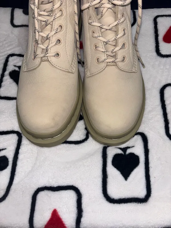 Men’s Tan Dr. Martens Lace-Up Ankle Boots - Image 8