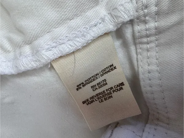 Free People White Cotton Shorts Womens 31 Beachy Summer Casual Classic - Image 4