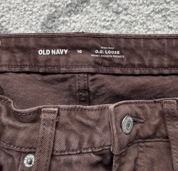 Old Navy Brown Straight Leg Pants - Image 2