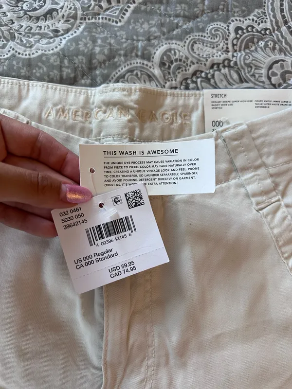 American Eagle Dreamy Drape Cargo Pants - Image 7