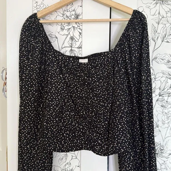 A new day polka dot smocked blouse - Image 3