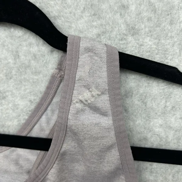Victoria's Secret PINK Size L Sports Bra Purple Ombre Logo Racerback Seamless - Image 4