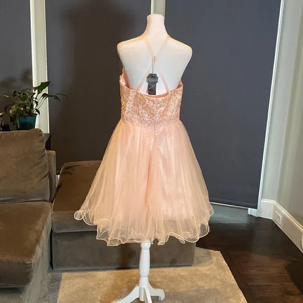 Women’s Short Prom Party Homecoming Dress Zip Up Back Size M NWT - Image 4