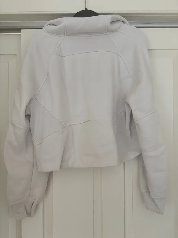 Cropped Scuba Sweatshirt Gray Size XL - Image 3