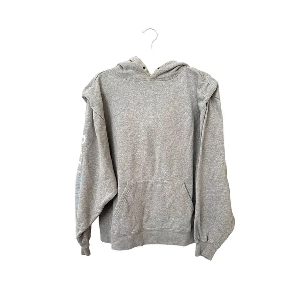 THE KOOPLES Ombre Logo Hooded Sweatshirt Gray One Size - Image 4