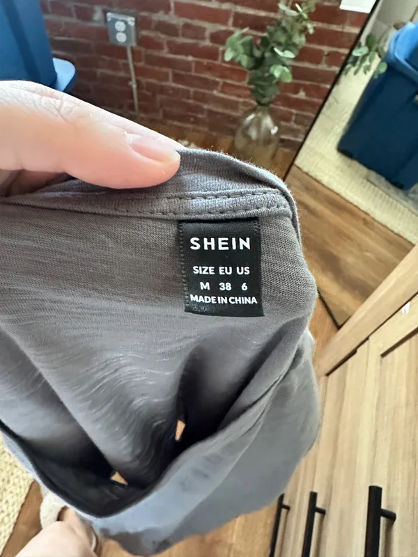 Grey Peplum Top Shein - Image 4