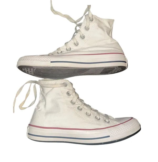 Converse Chuck Taylor All Star white high top sneakers - Image 6