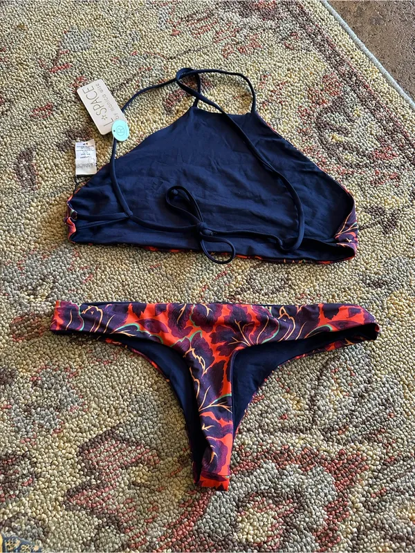 NWT L*Space Fleur Liberty Fabrics Luna Itsy Cut bikini set small - Image 4